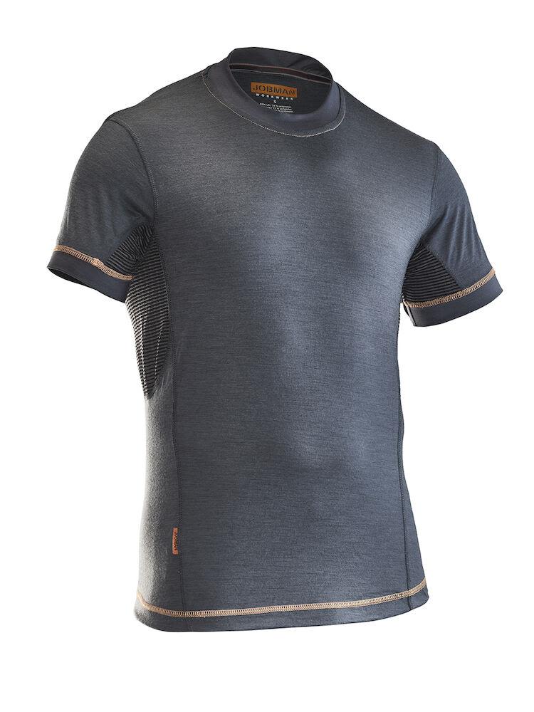 Jobman Dry-tech 5595 T-shirt mörkgrå/svart 3XL