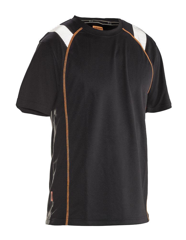 Jobman Vision 5620 T-shirt svart/orange M