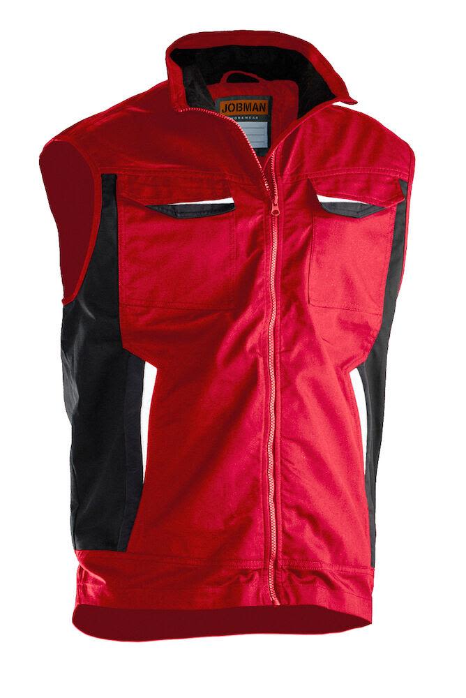 Jobman 7507 Vest rød Rød