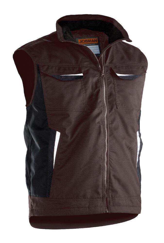 Jobman 7517 Vest brun, fôret Brun