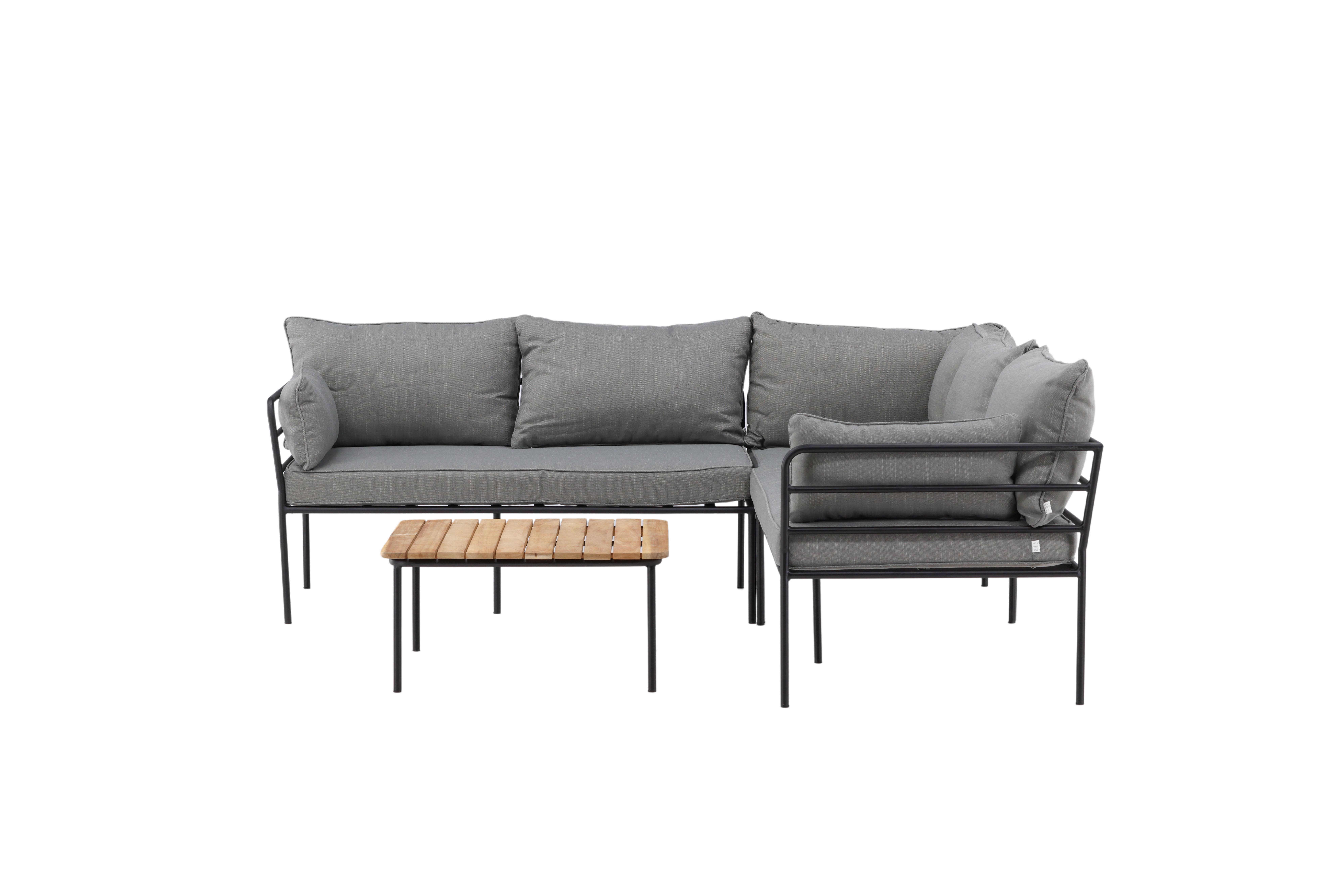 Venture Home Penh 9568-068 Loungeset soffa, bord, grått/svart