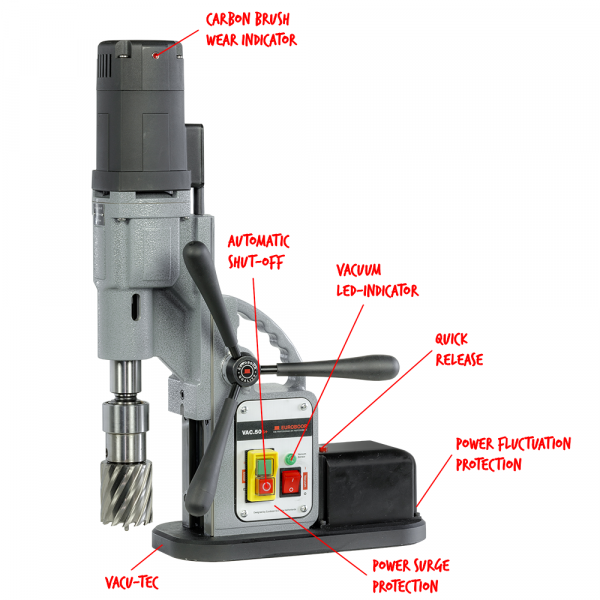 Euroboor VAC.50S+ Vacuumborrmaskin
