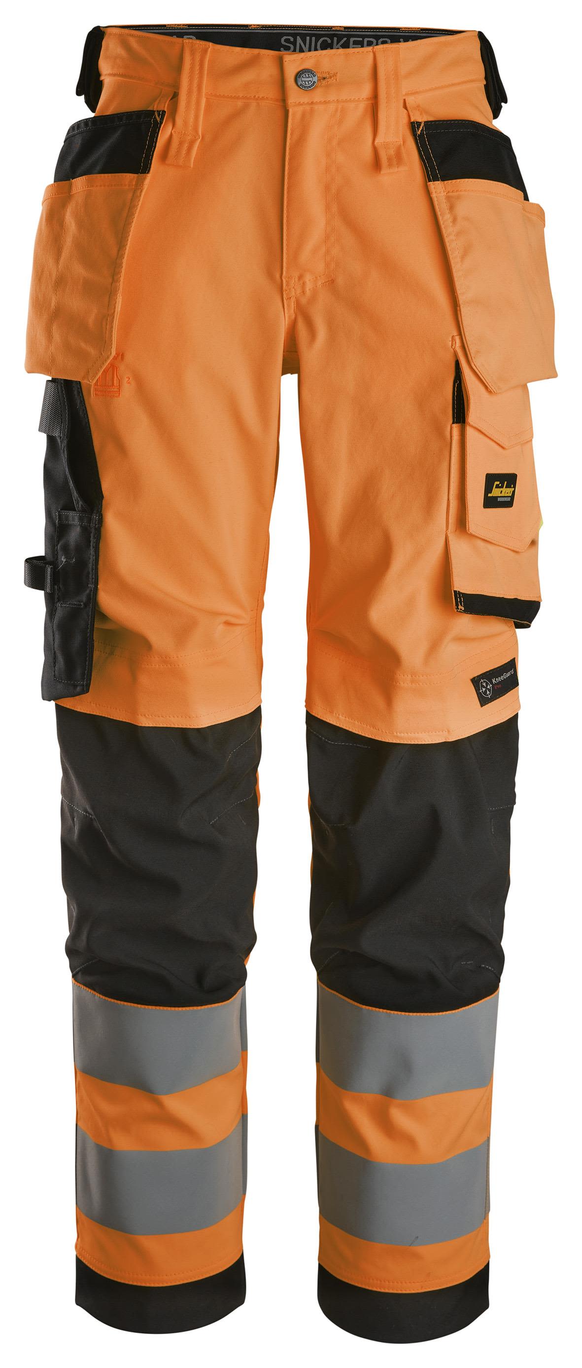 Snickers Workwear 6743 Arbeidsbukse varsel, oransje Varsel, Oransje