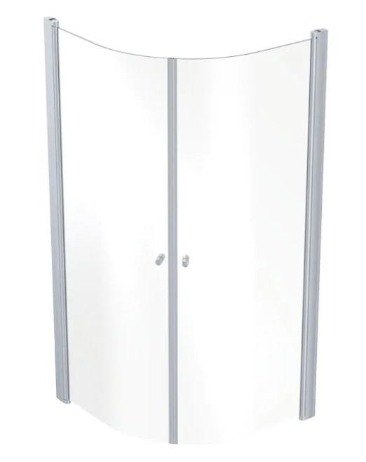 Contura Showerama 10-4 Duschhörna aluminium/klarglas 800 x 800 cm