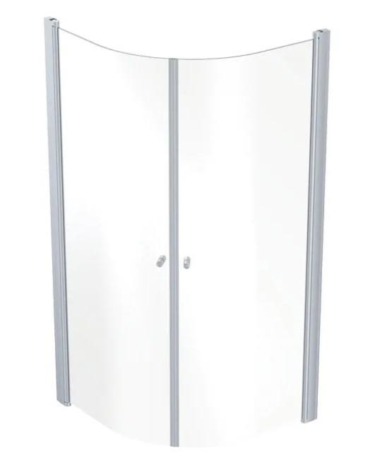 Contura Showerama 10-4 Duschhörna aluminium/klarglas 900 x 900 cm