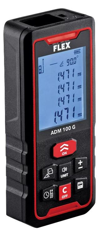 Flex ADM100 Avstandsmåler grønn laser, 0,05-100 m