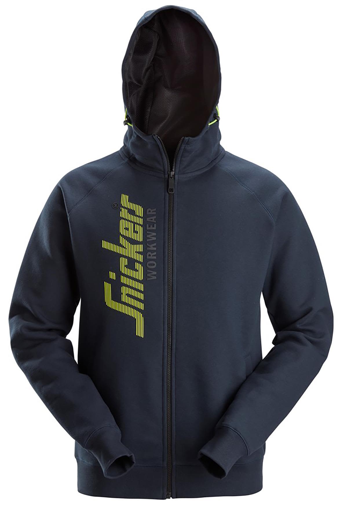 Snickers Workwear 2846-9500 Hættetrøje Med logo, marineblå Marine blå