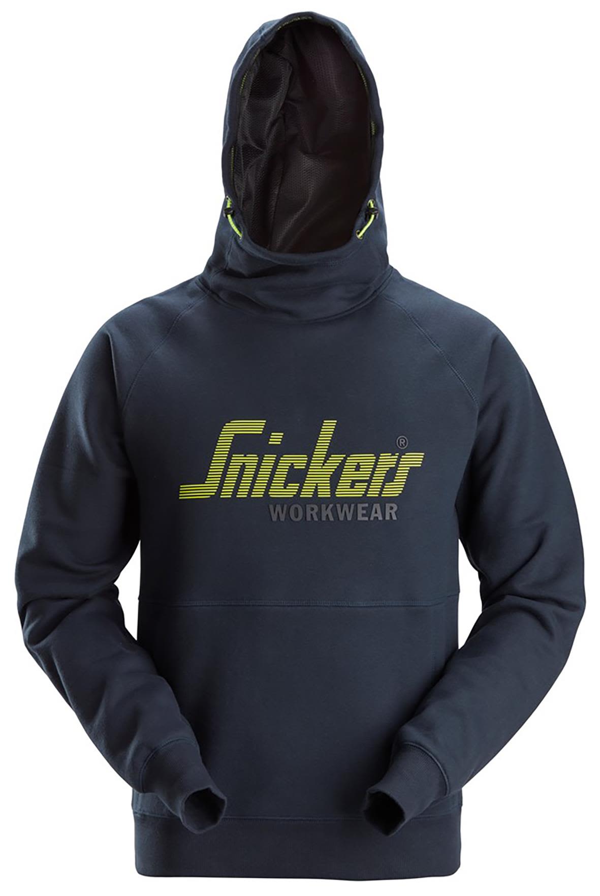 Snickers Workwear 2845-9500 Hættetrøje Med logo, marineblå Marine blå