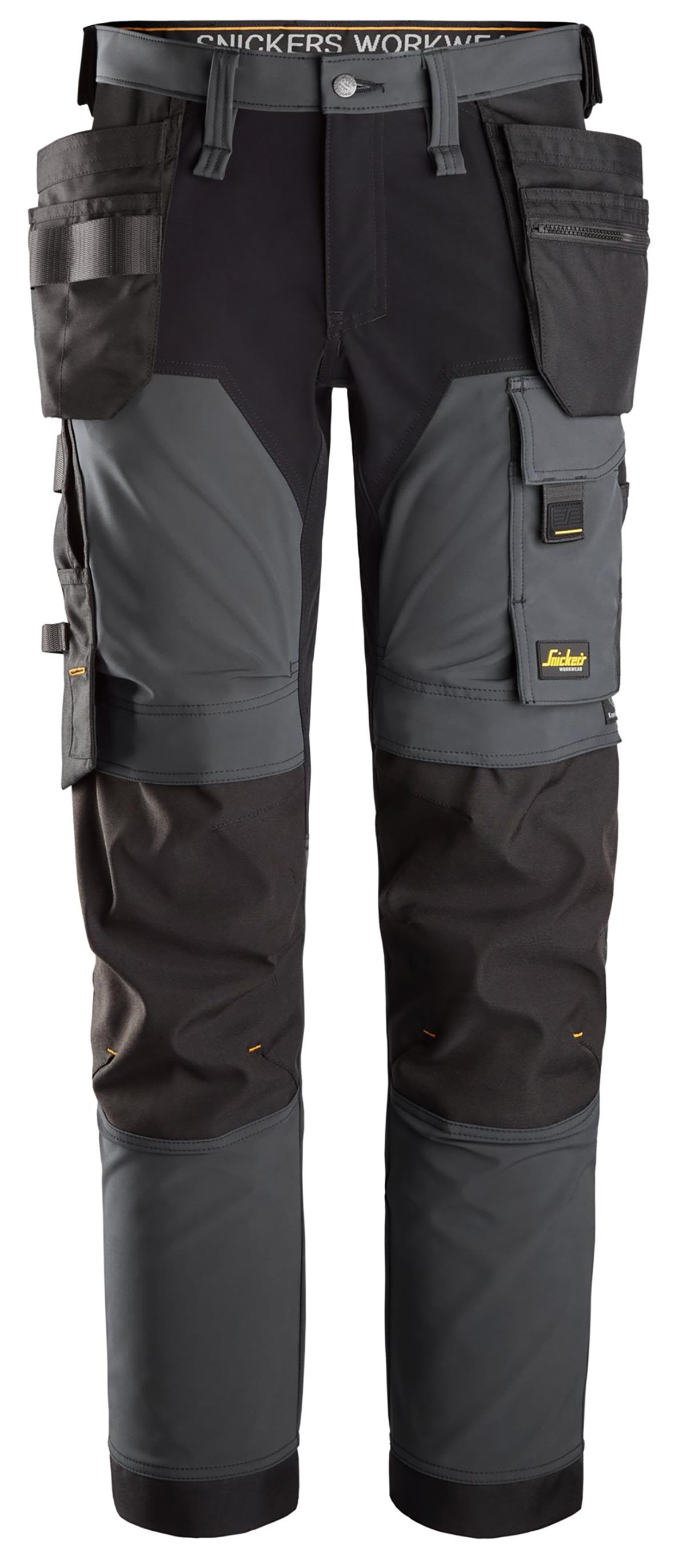 Snickers Workwear 6275-5804 AllroundWork Arbeidsbukse stretch, grå/svart Grå/Svart