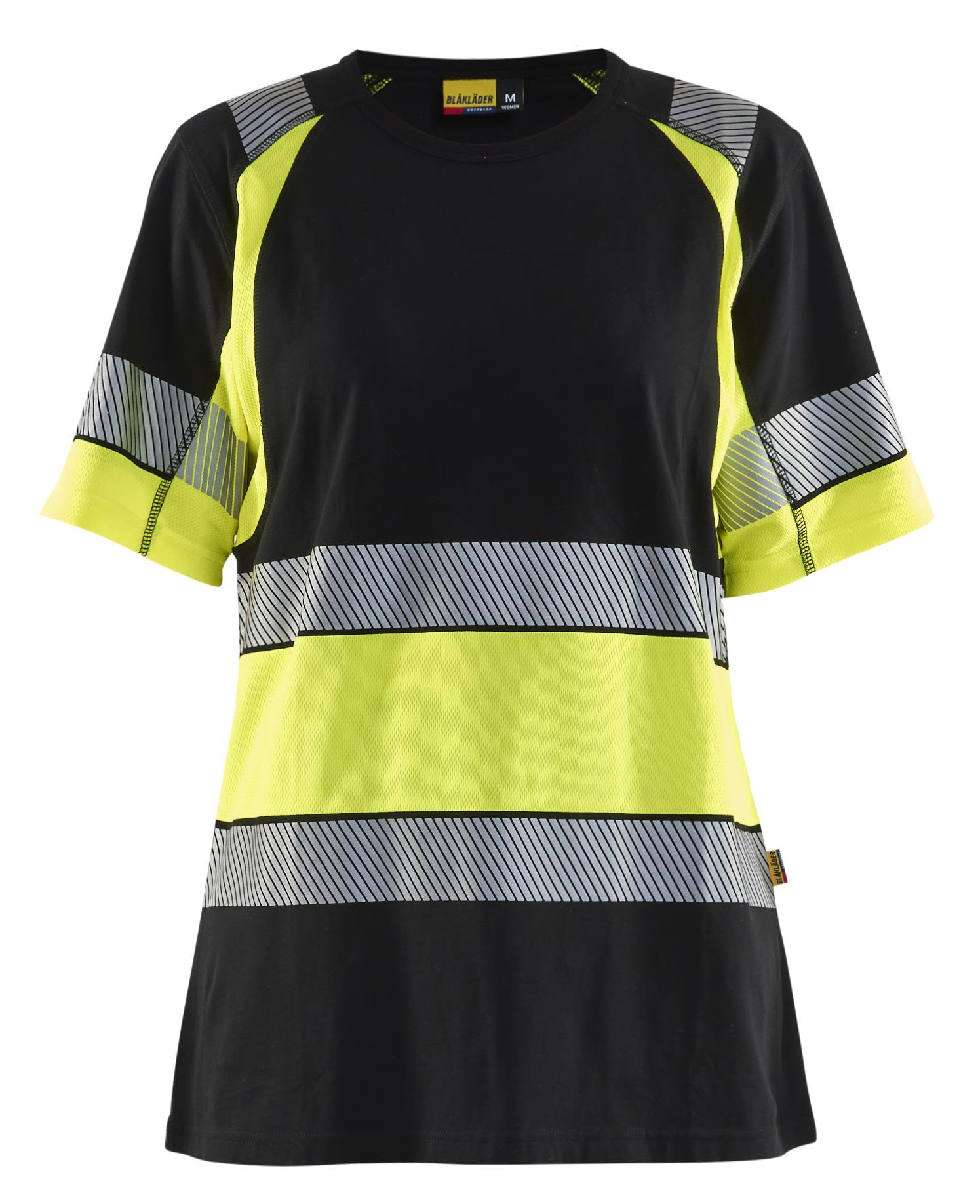 High Vis T-skjorte for kvinner Svart/Hig