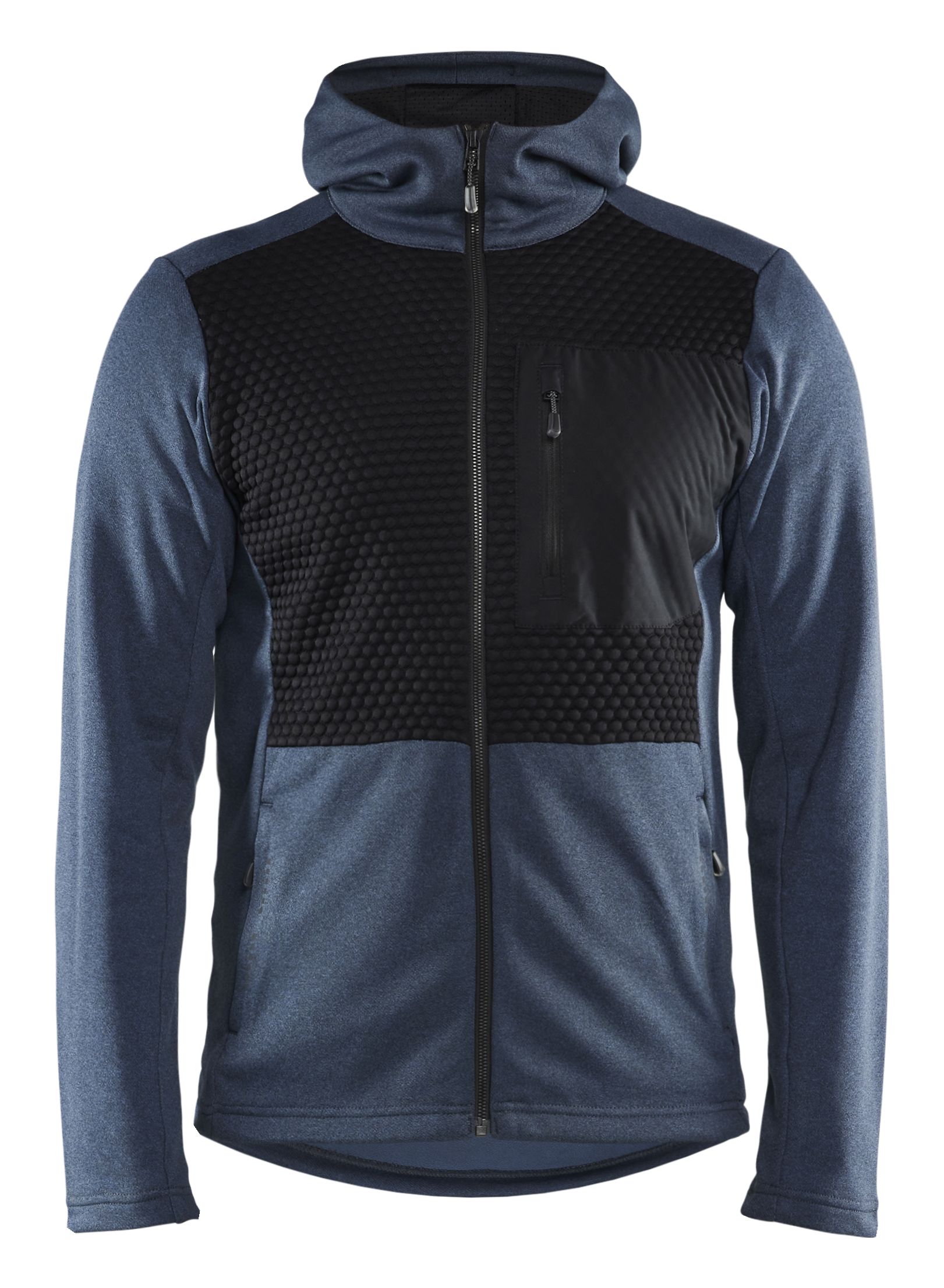 Blåkläder hettegenser 35402533 full glidelås, blå/svart, størrelse 2XL