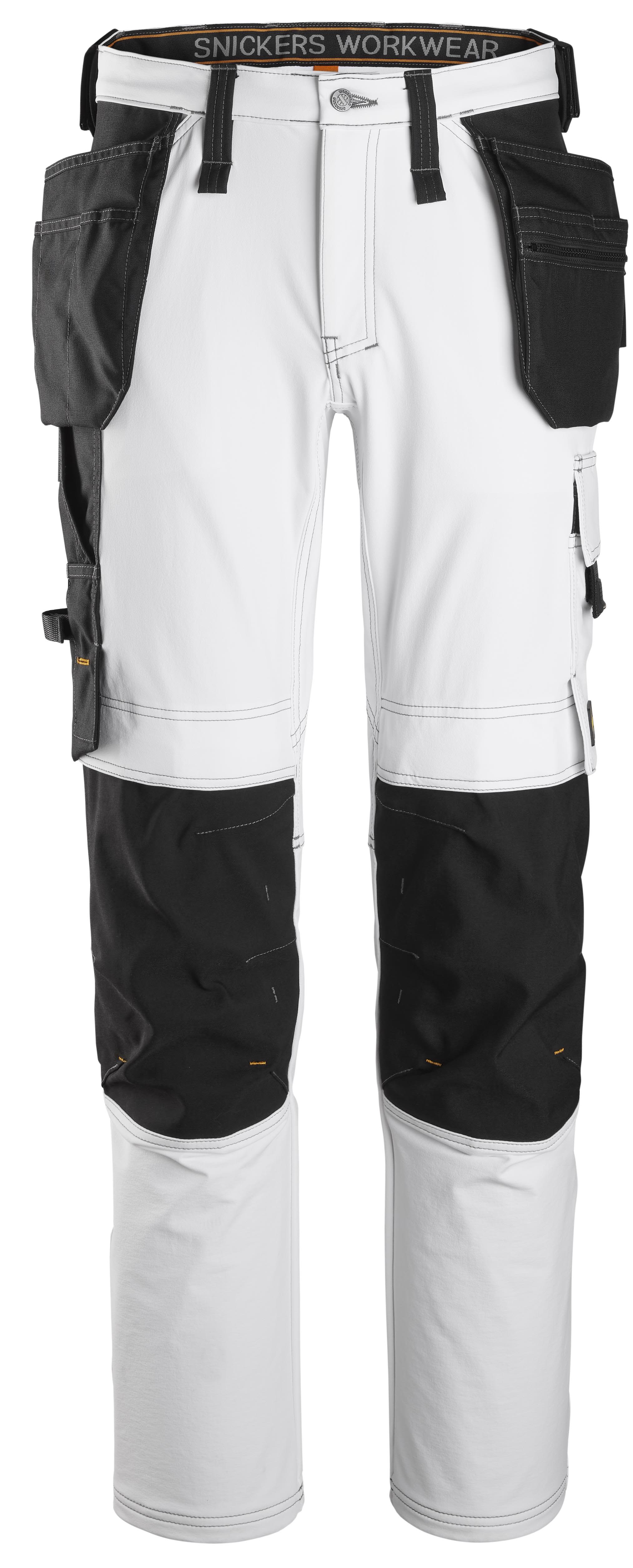 Snickers Workwear 6271 AllroundWork Håndværkerbukser Stretch, hvid/sort 96