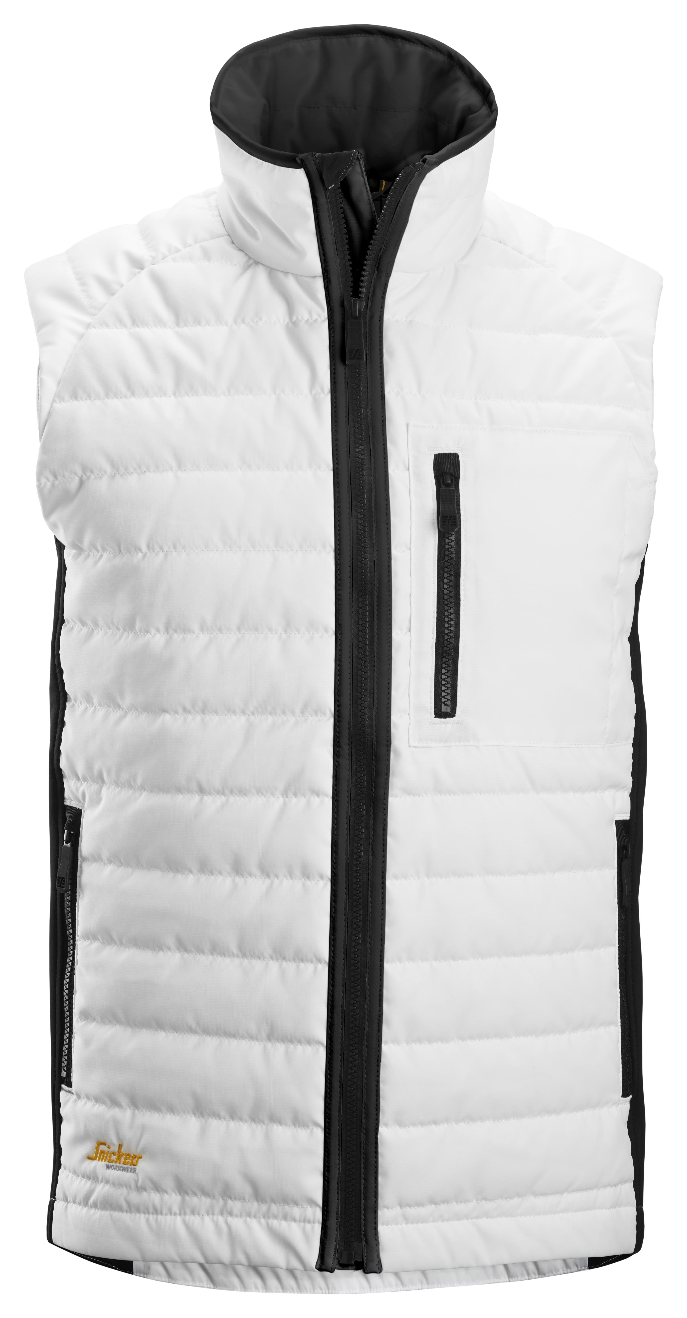 Snickers Workwear 4512-0904 AllroundWork Vest stretch, hvit/svart XS