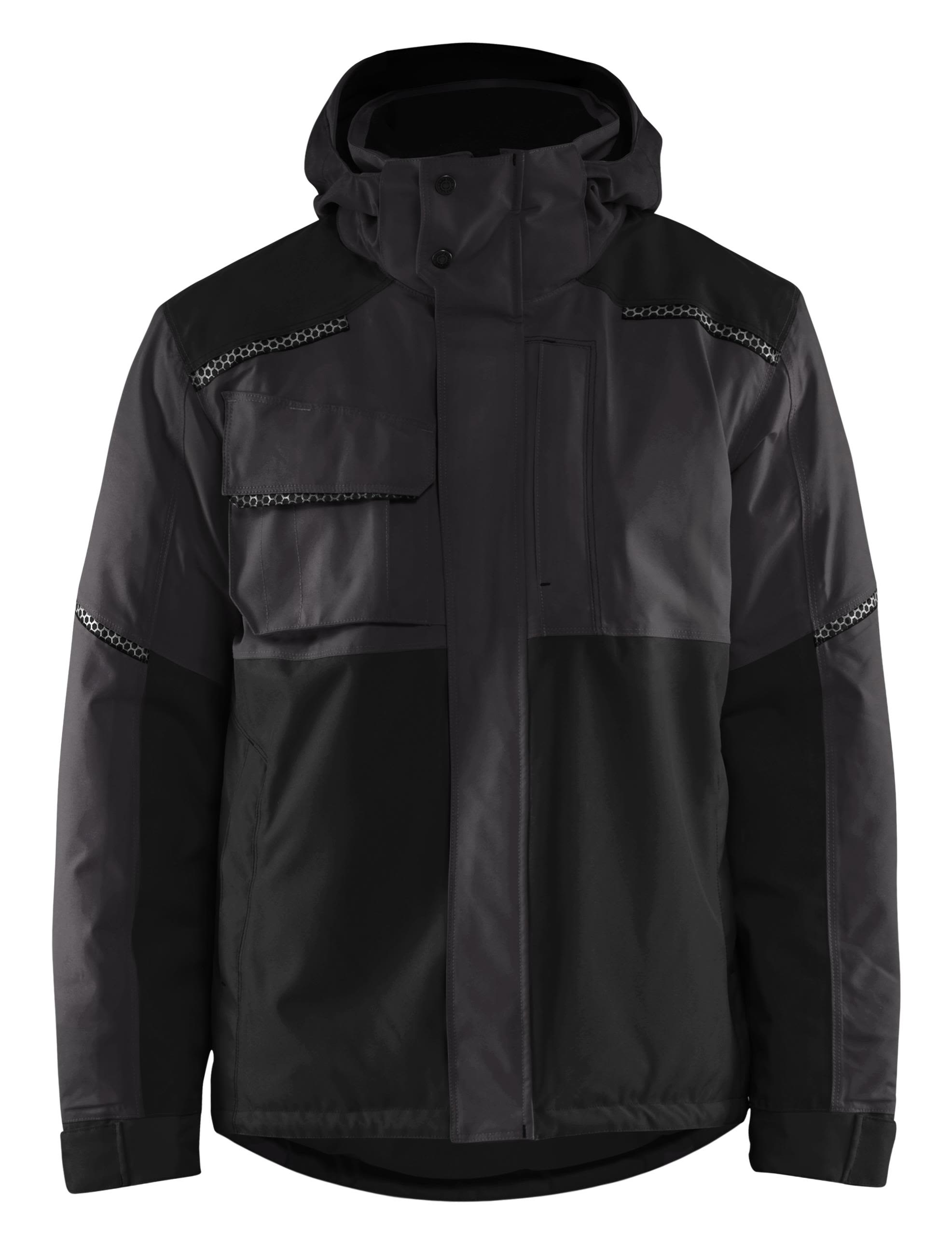 Vinterjakke antr.grå/svart 4xl