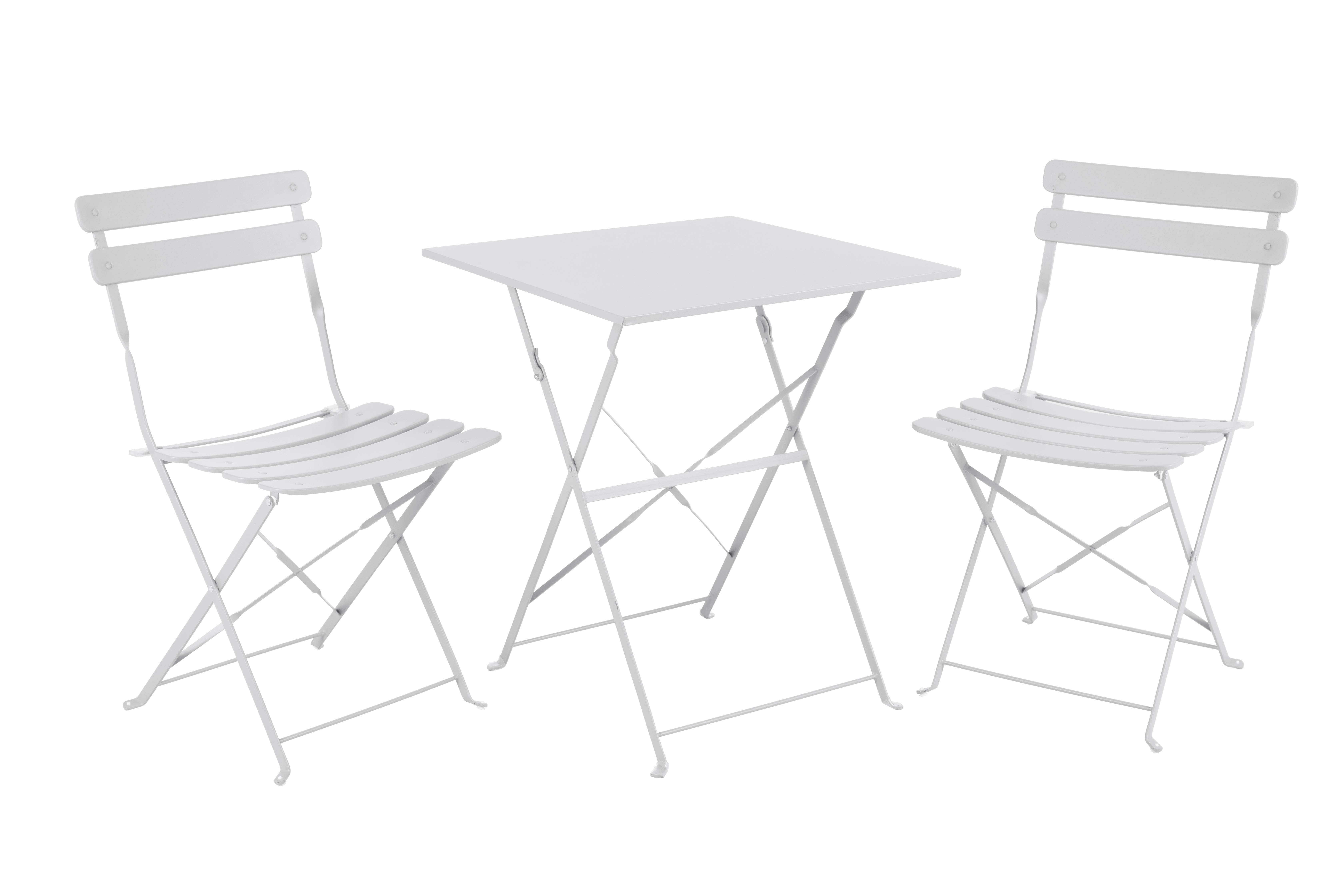 Brafab Ponte Caféset 2 stolar, 1 bord Vit