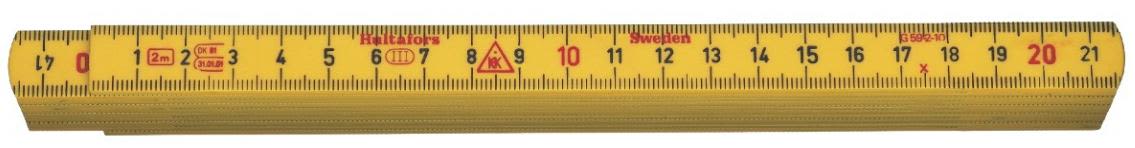 Hultafors Fiberglass folding rule g59 2m 10 links