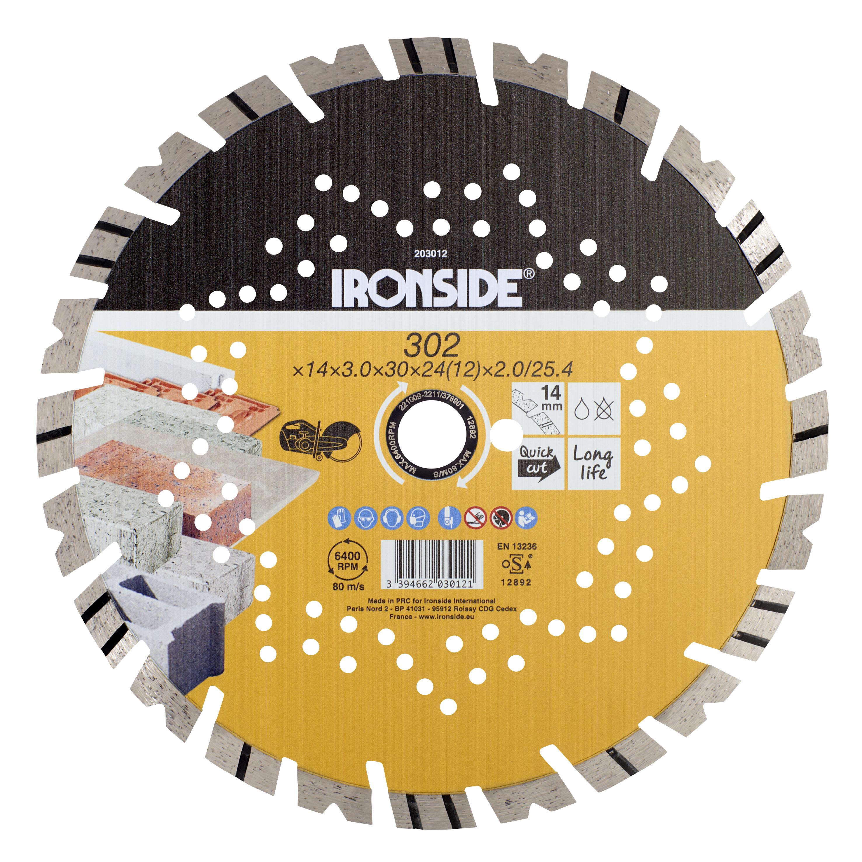 Ironside 203012 Diamantkapskiva 302 mm