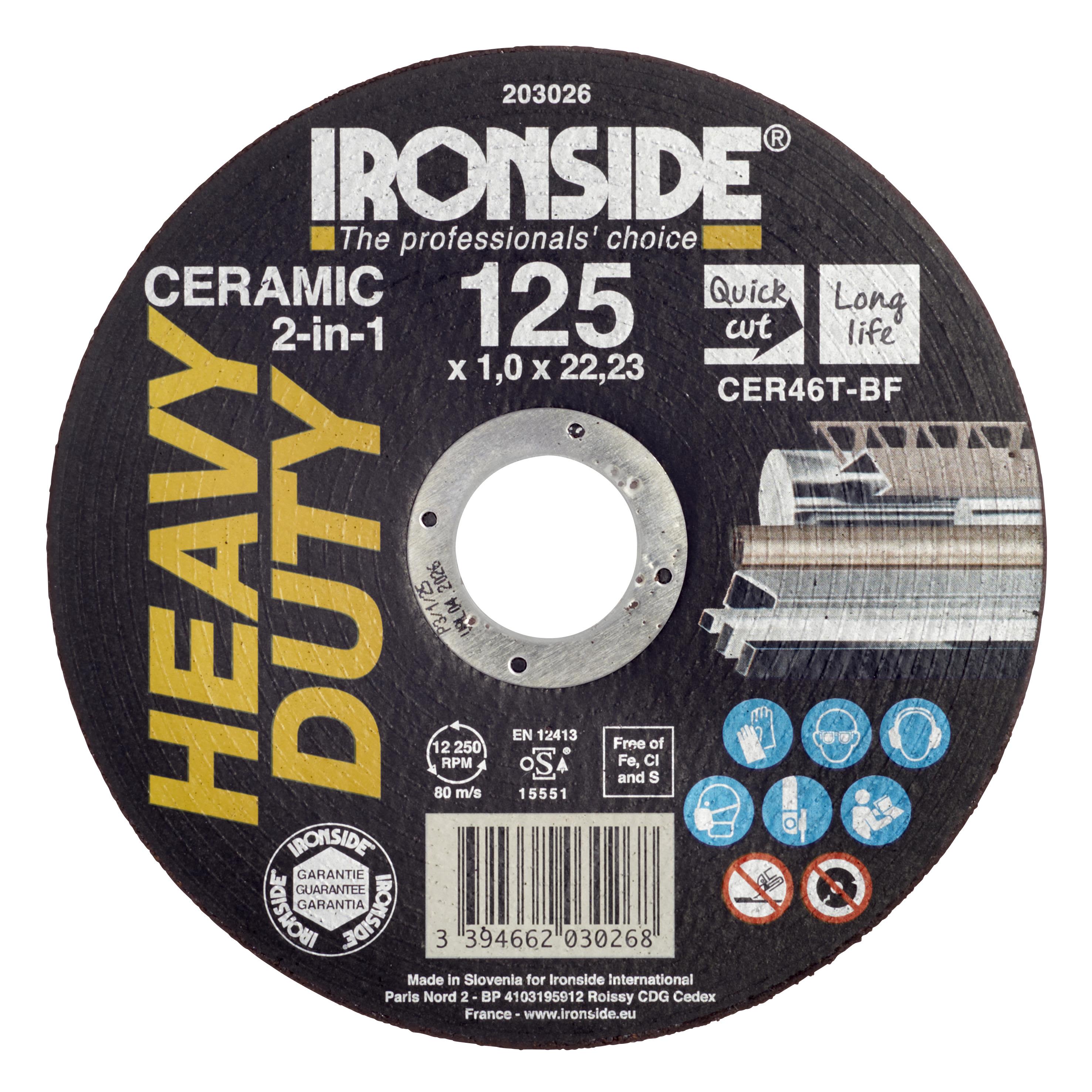 Ironside 203026 Kapskiva Tjocklek: 1.0 mm