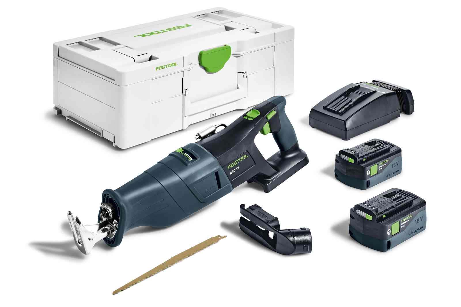 Festool RSC 18 5,0 EB-Plus Tigersåg med batteri och laddare