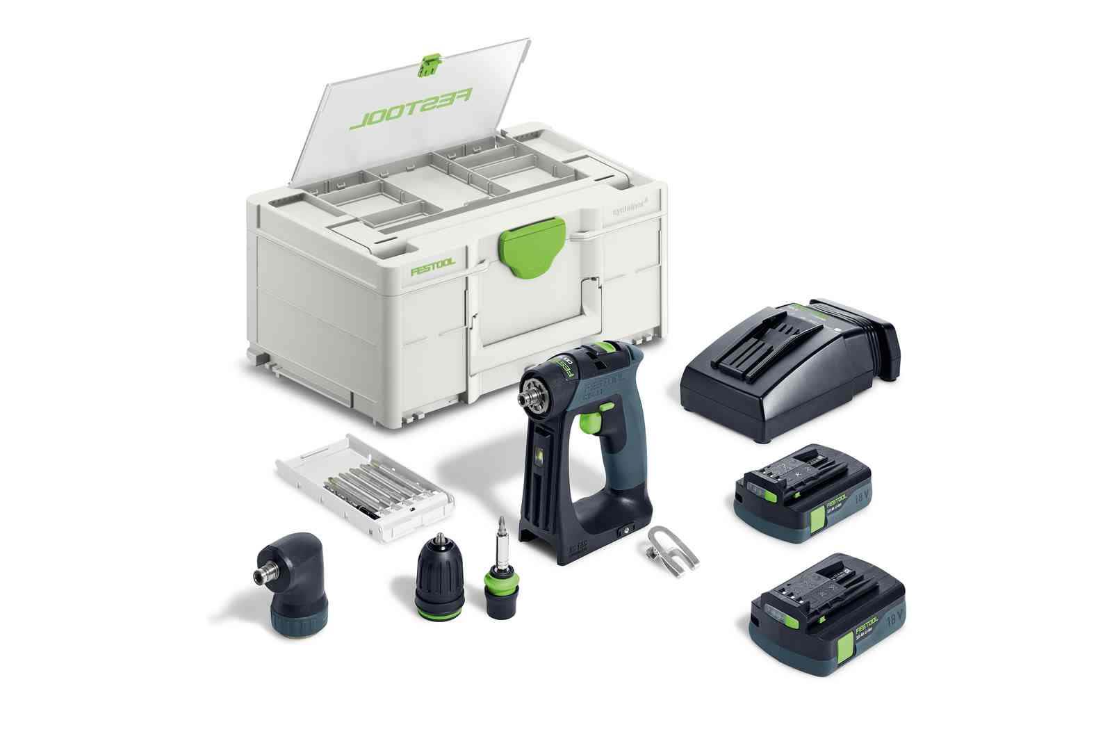 Festool CXS 18 C 3,0-Set Skruvdragare med batteri och laddare