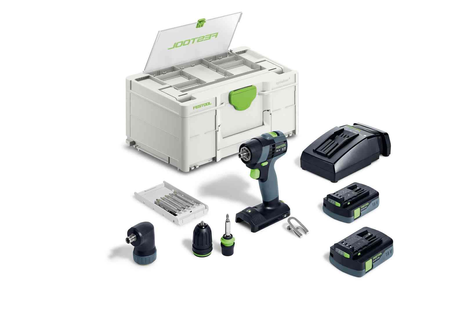 Festool TXS 18 C 3,0-Set Skruvdragare med batteri och laddare