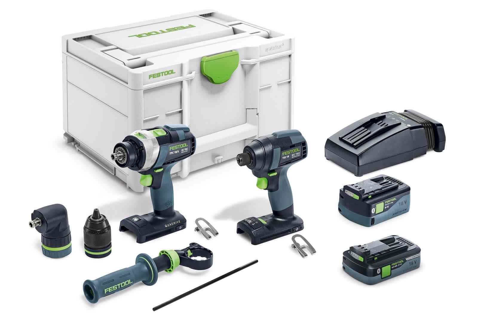 Festool TID 18 5,0/4,0-Set TPC 18/4 Verktygspaket med batteri och laddare