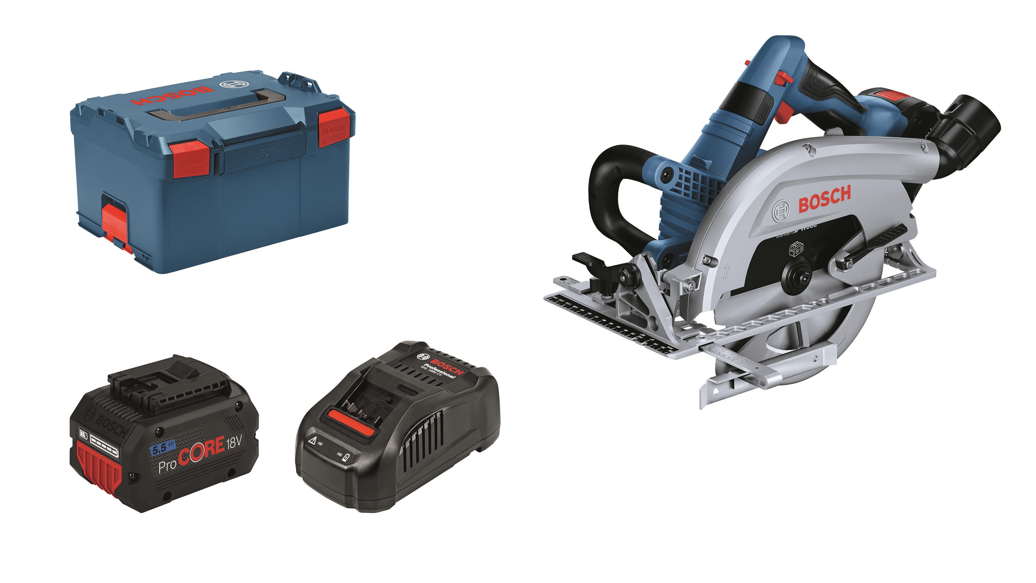 Bosch GKS 18V-70 L Sirkelsag med batteri og lader