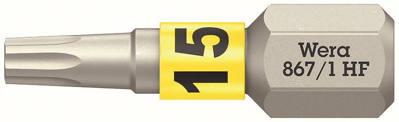 Wera 867/1 TORX HF Bits 25 mm, med hållarfunktion TX15