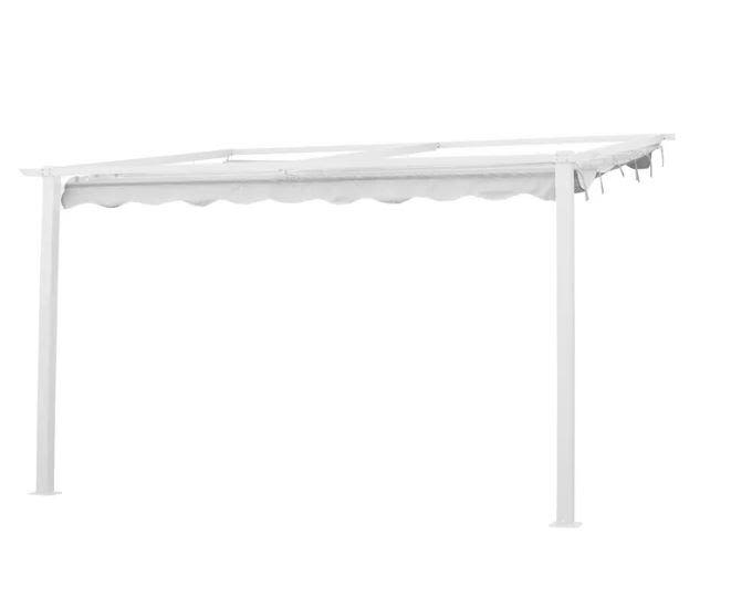 Jabo 10040 Pergola väggfast, 4 x 4 m Vit
