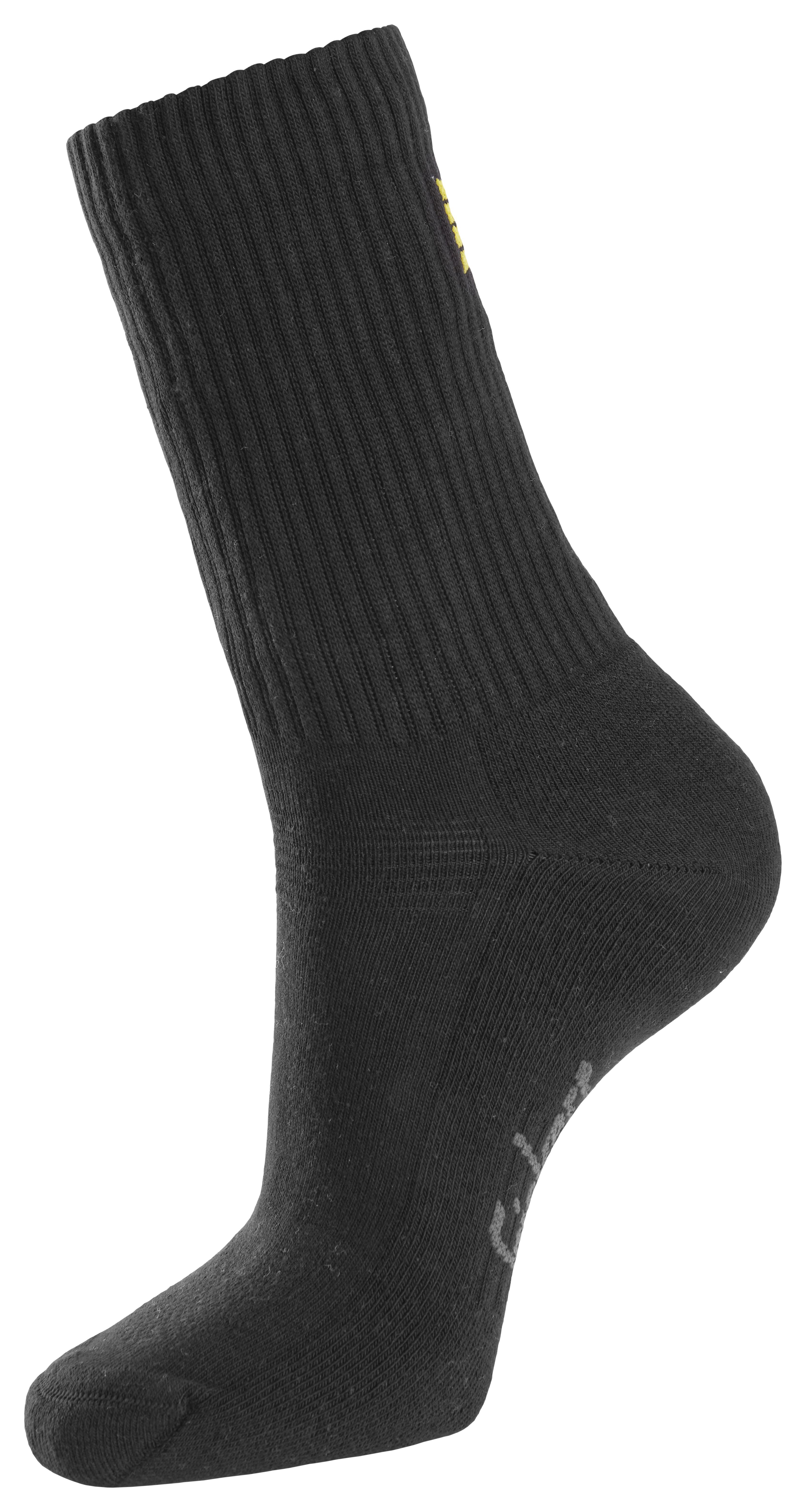Snickers Workwear 9214-0400 Strumpa 3-pack, svart 45-48