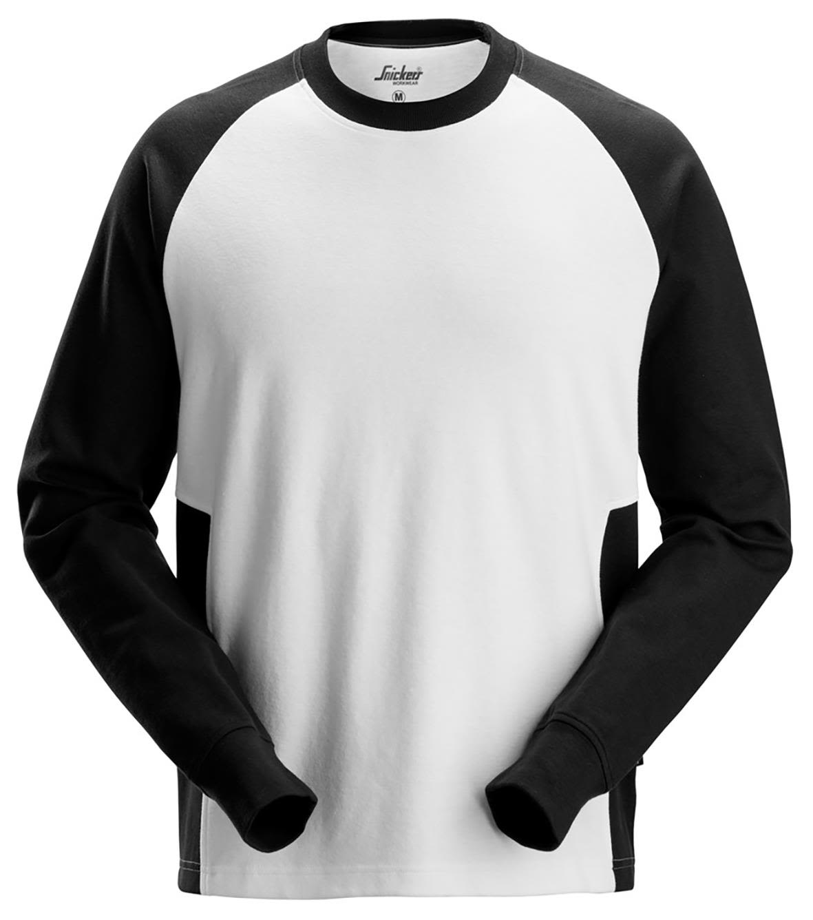 Snickers Workwear 2840 Sweatshirt vit/svart Vit/svart