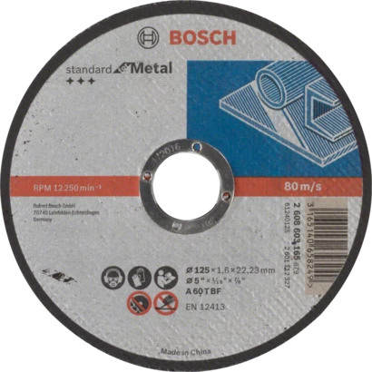 Bosch Standard for Metal Kappeskive 125x1,6 mm 1-pakn.