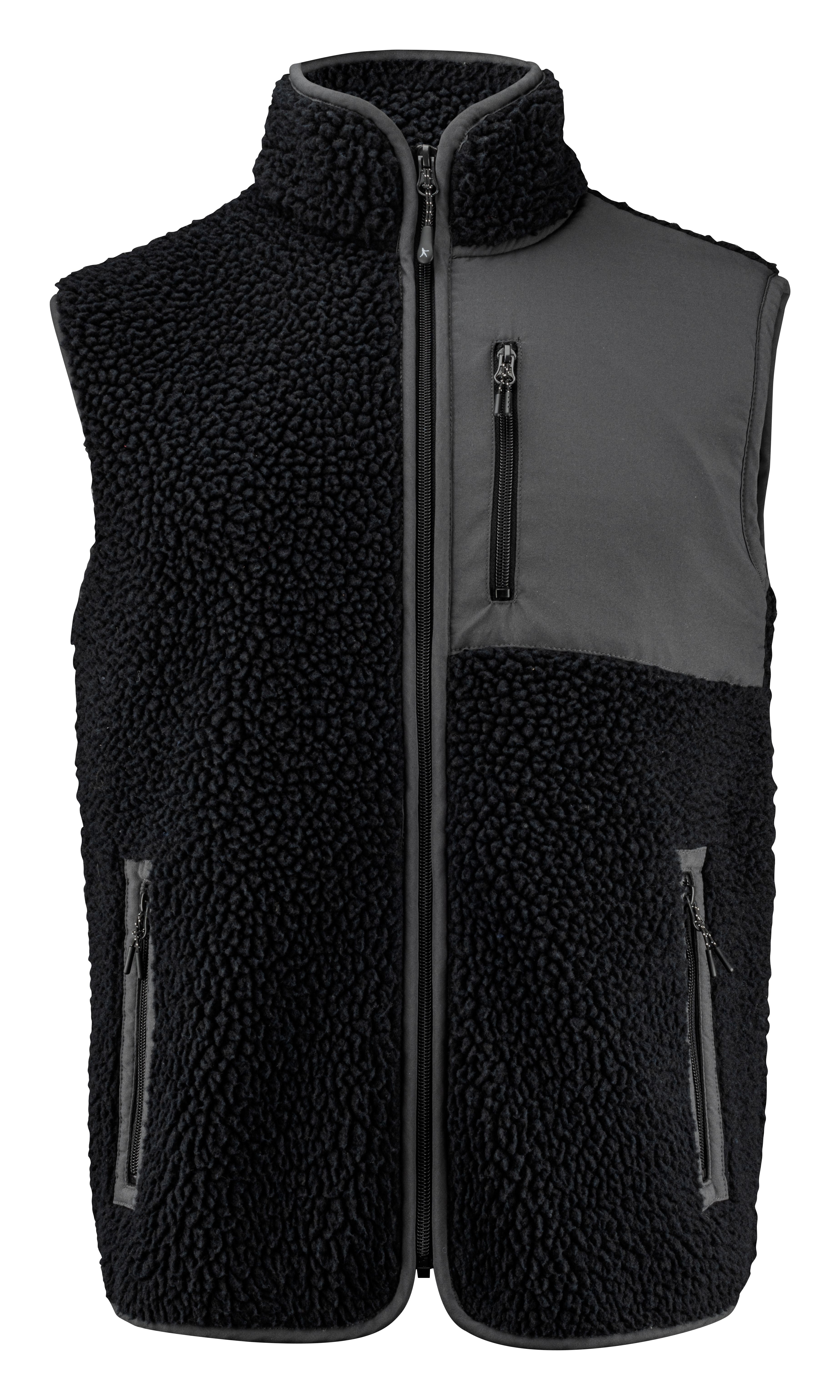 James Harvest Kingsley Pile Vest Sort