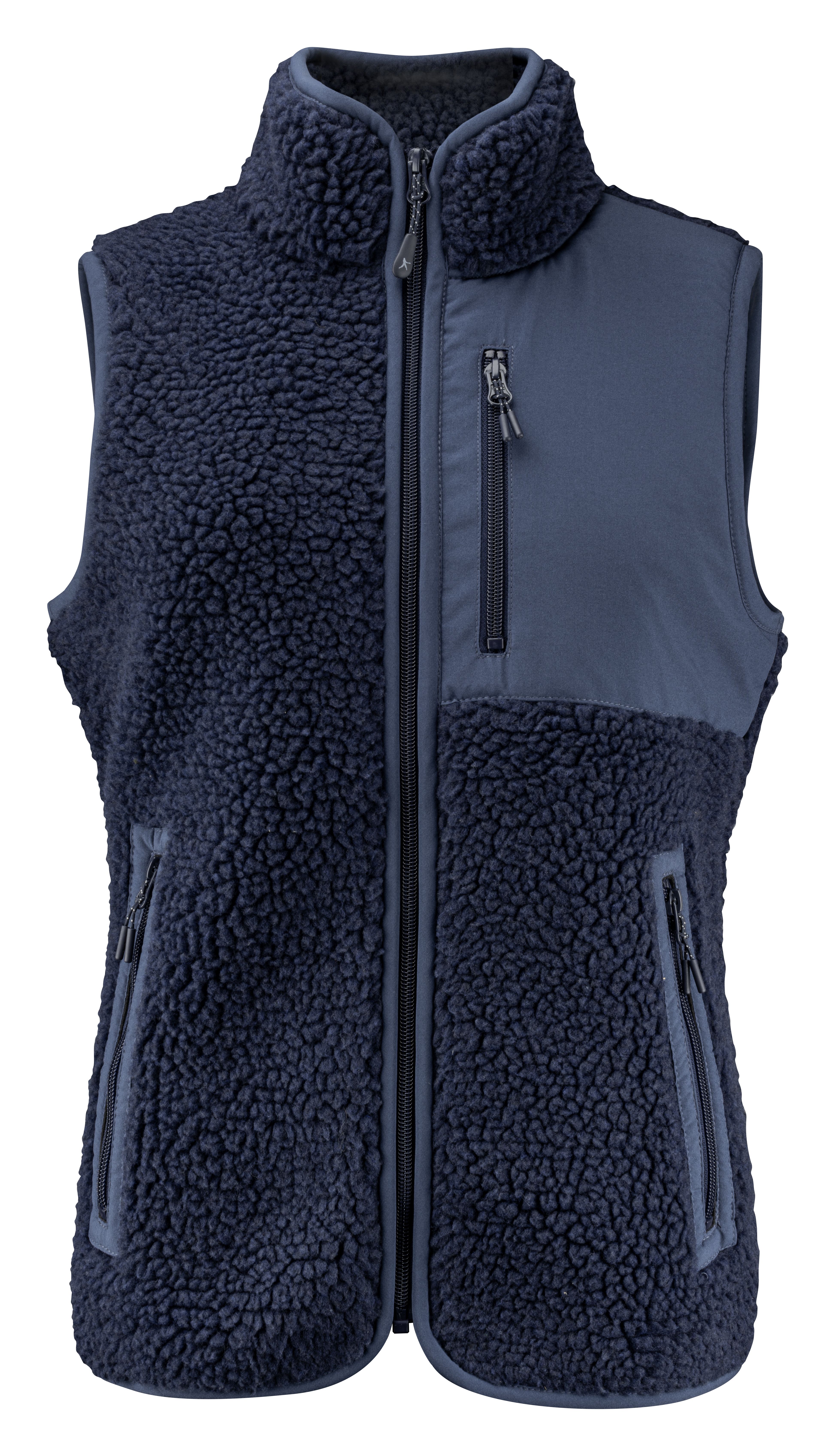James Harvest Kingsley Pile Vest Marineblå