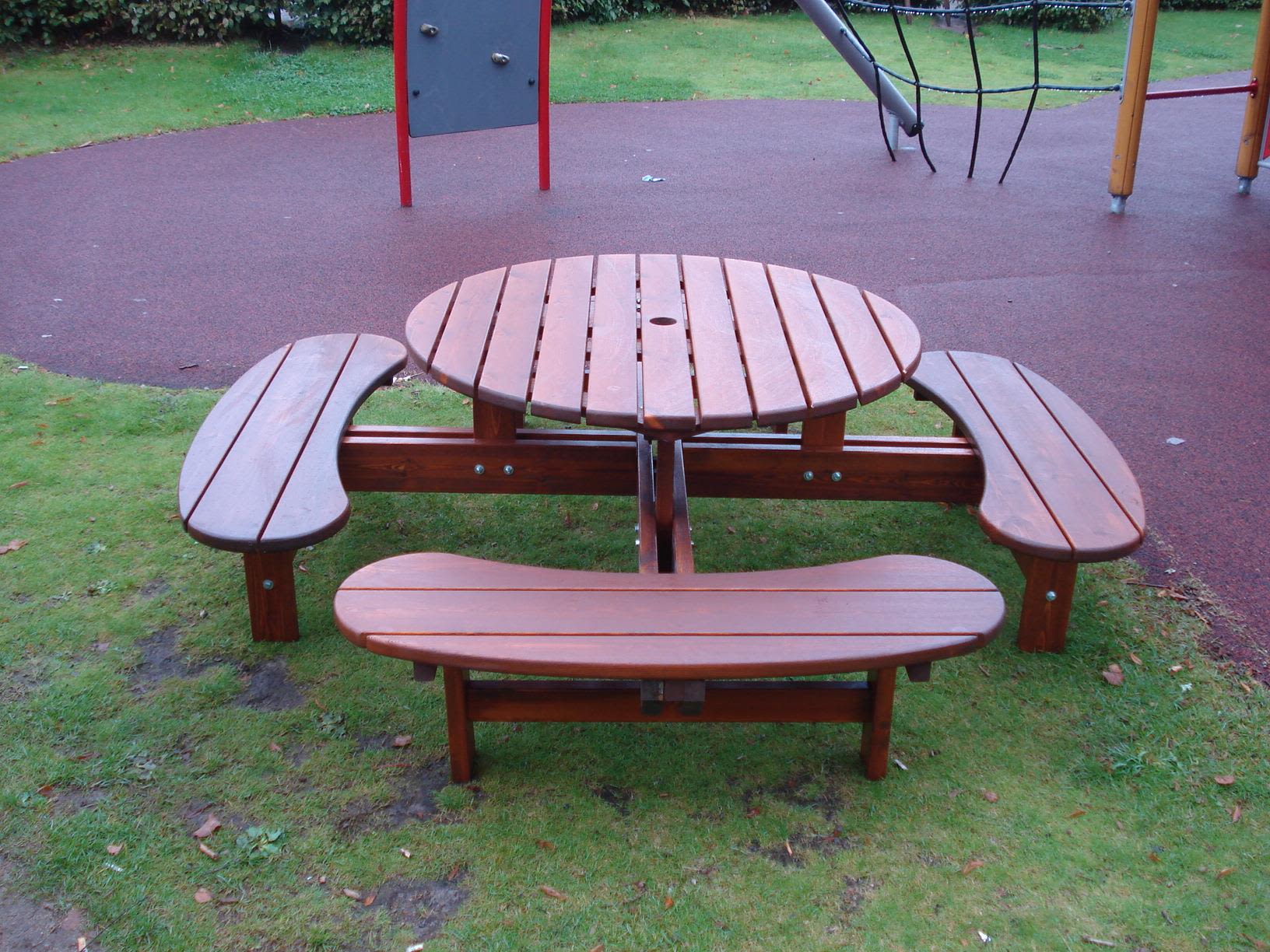 Eden Wood Rondo EW 0929-6P Picknickbord barnmodell