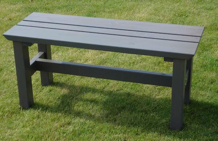 Eden Wood Viking EW 0282-75 Trädgårdsbänk 100 cm Vit/grå