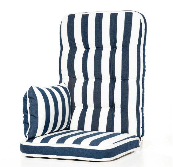 Eden Wood EW 409-95 Dynset 3 dynor, 2 sidokuddar Blå/vit