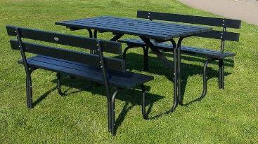 Eden Wood EW 0906-8150 Picknickbord 150 cm Svart