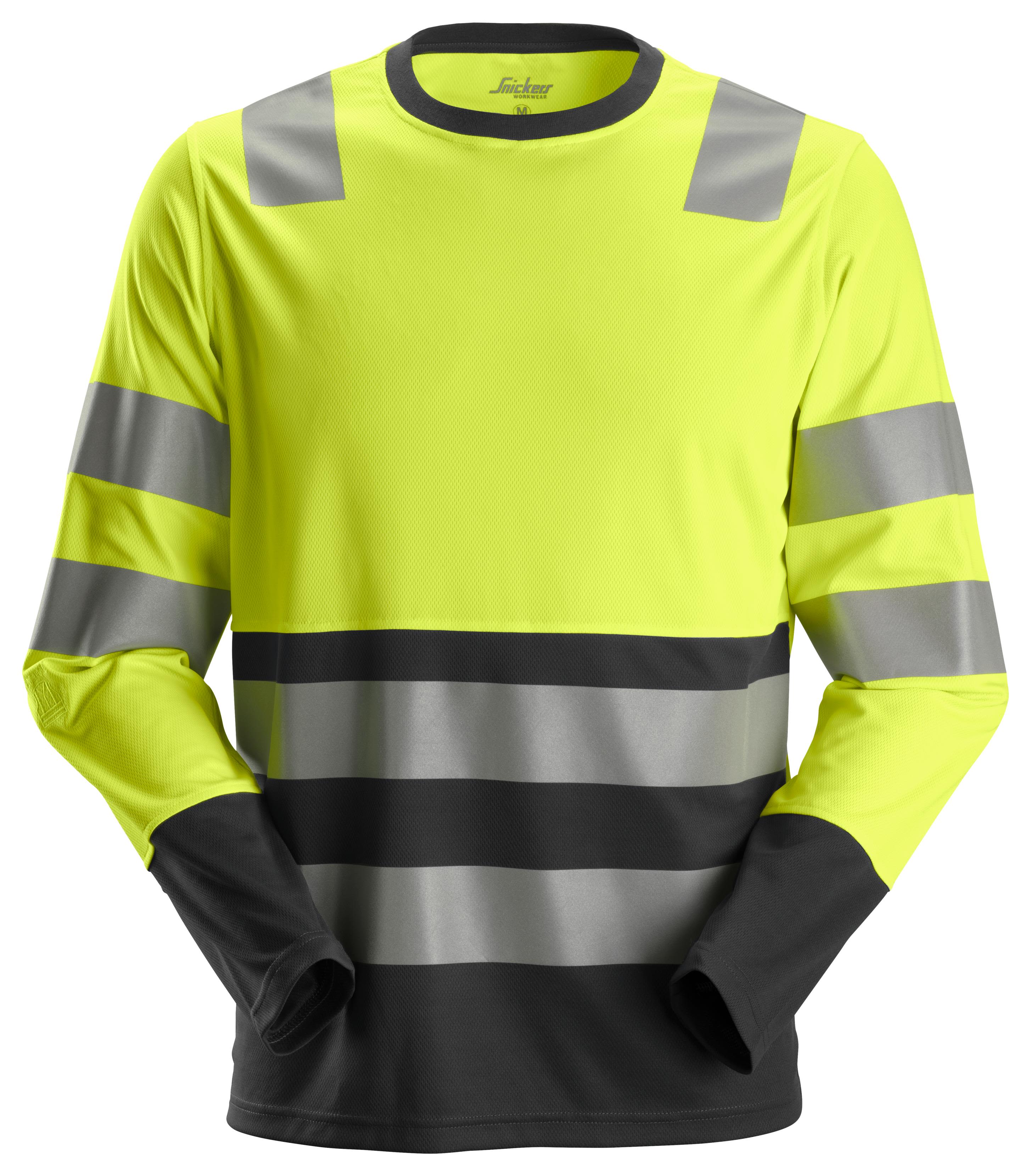 Snickers Workwear 2433 T-shirt svart/gul, varsel L