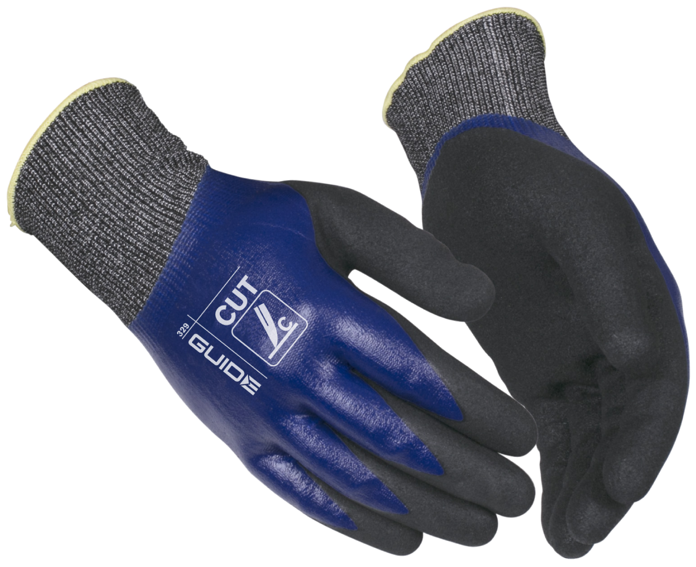 Guide Gloves 329 Handske nitril, heldoppad, skärskydd 10