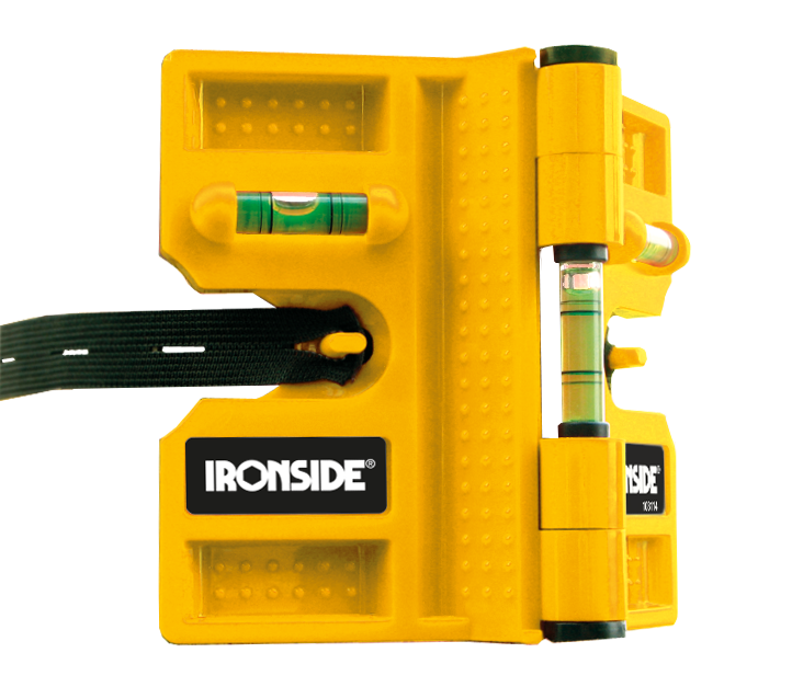 Ironside 103114 Stolpvattenpass med 3 libeller