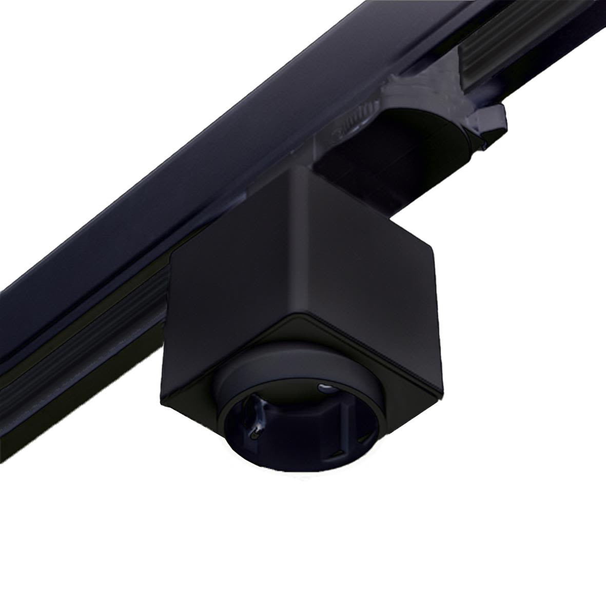 Easyform ETA4230-2 Adapter med grenuttag & fasväljare Svart