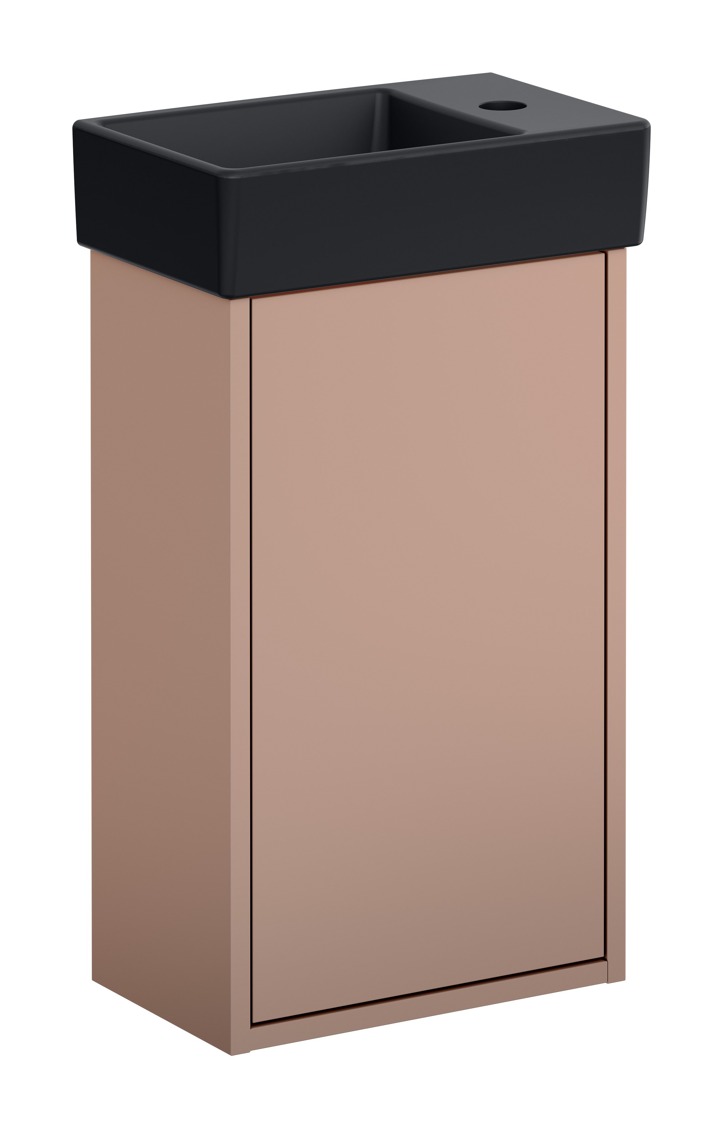 Gustavsberg Artic Small GB71ACVC34TL33L Kommodpaket askgrå/svart, 36 cm, vänster Askgrå/svart