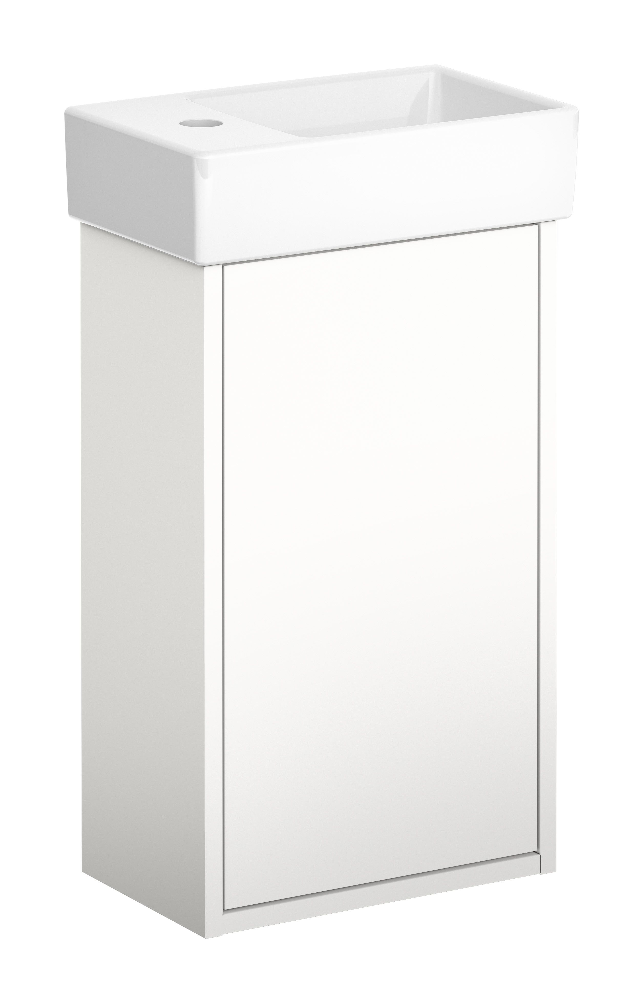 Gustavsberg Artic Small GB71ACVC34TM01R Kommodpaket vit/vit, 36 cm, höger Vit/vit