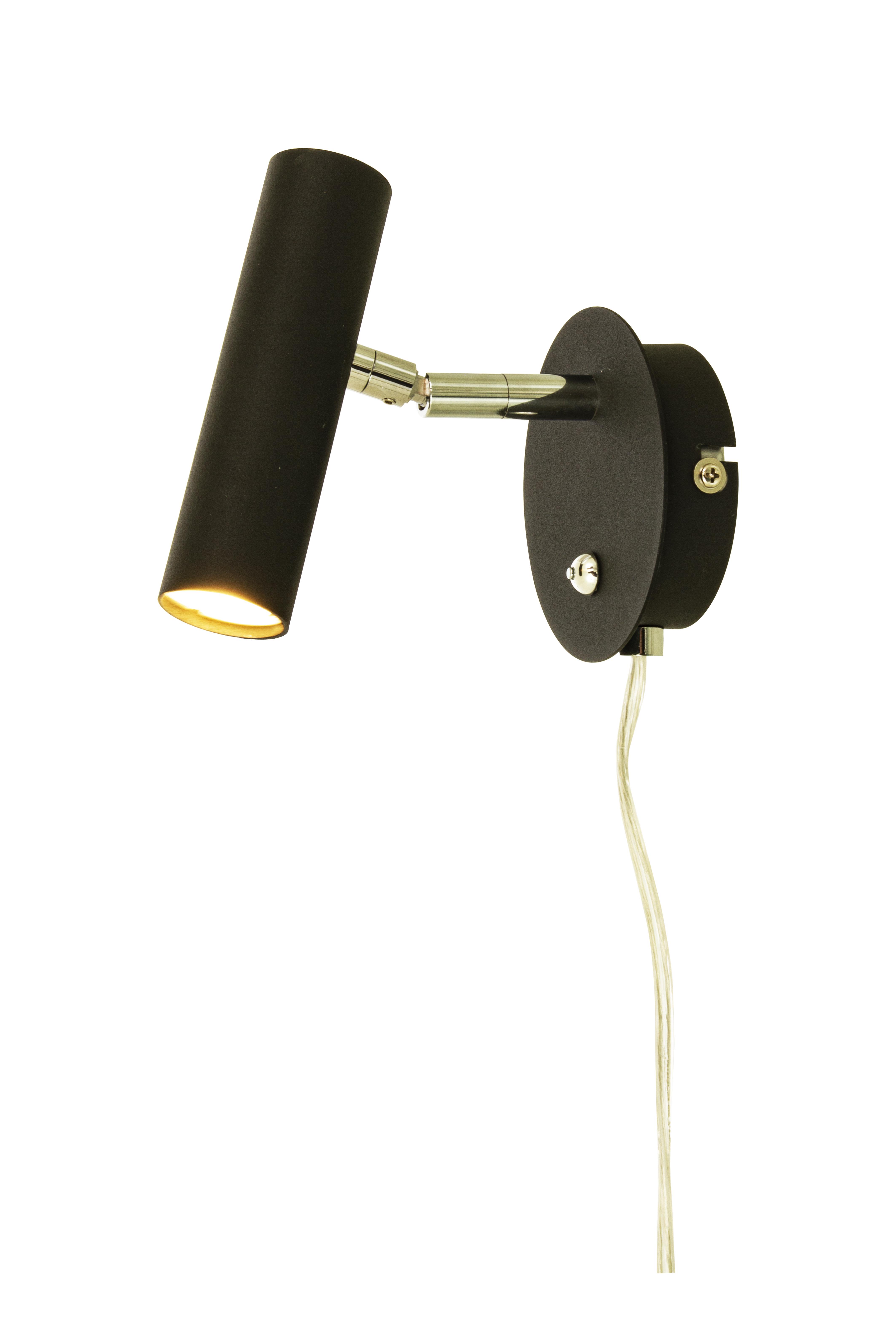 Aneta Lighting Artic 60009-15 Vägglampa 6 W LED, 540 lm, 3000 K Svart/krom