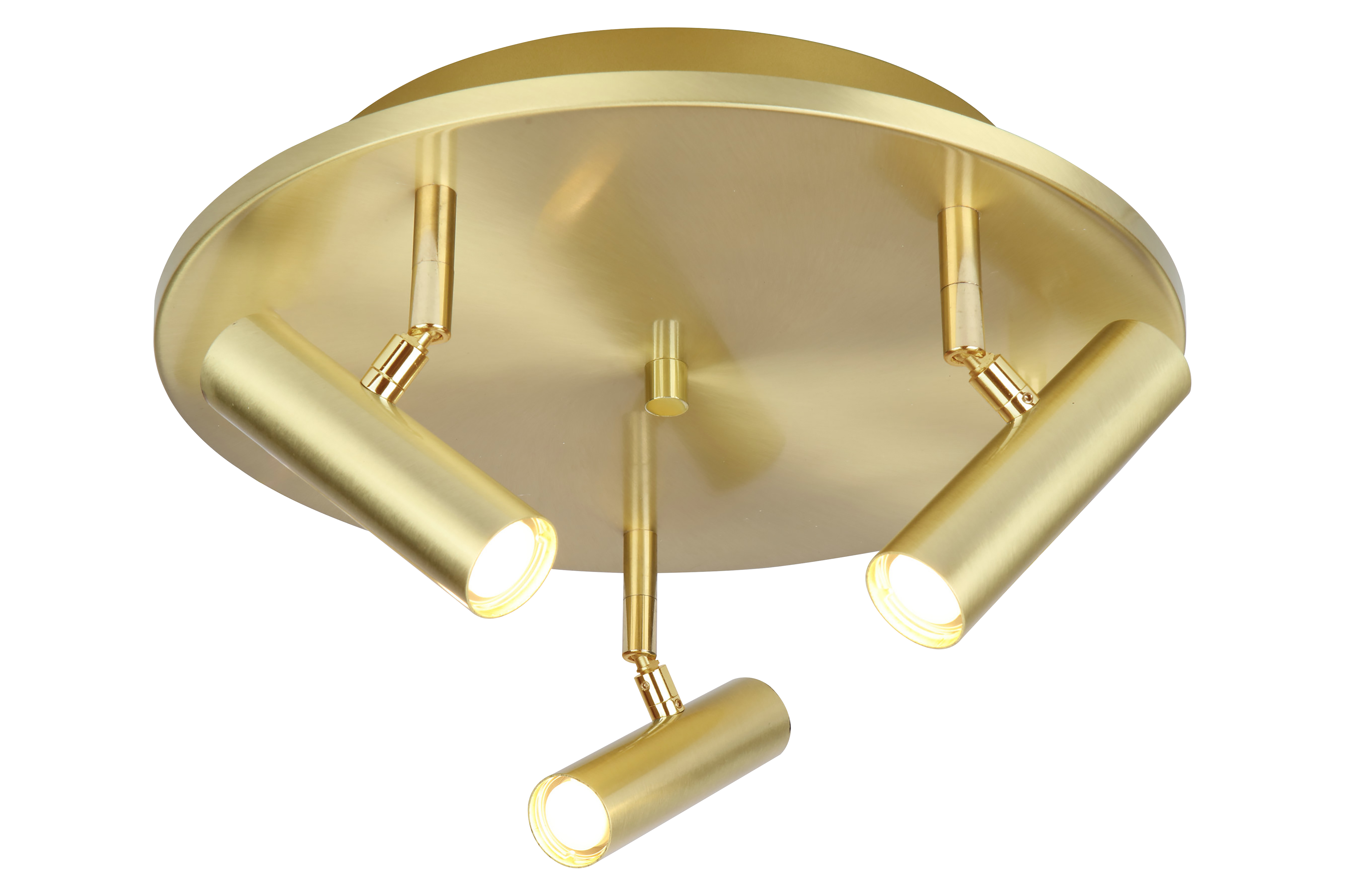 Aneta Lighting Artic 76009-25 Spotlight 3 x 6 W LED, 3000 K Matt mässing