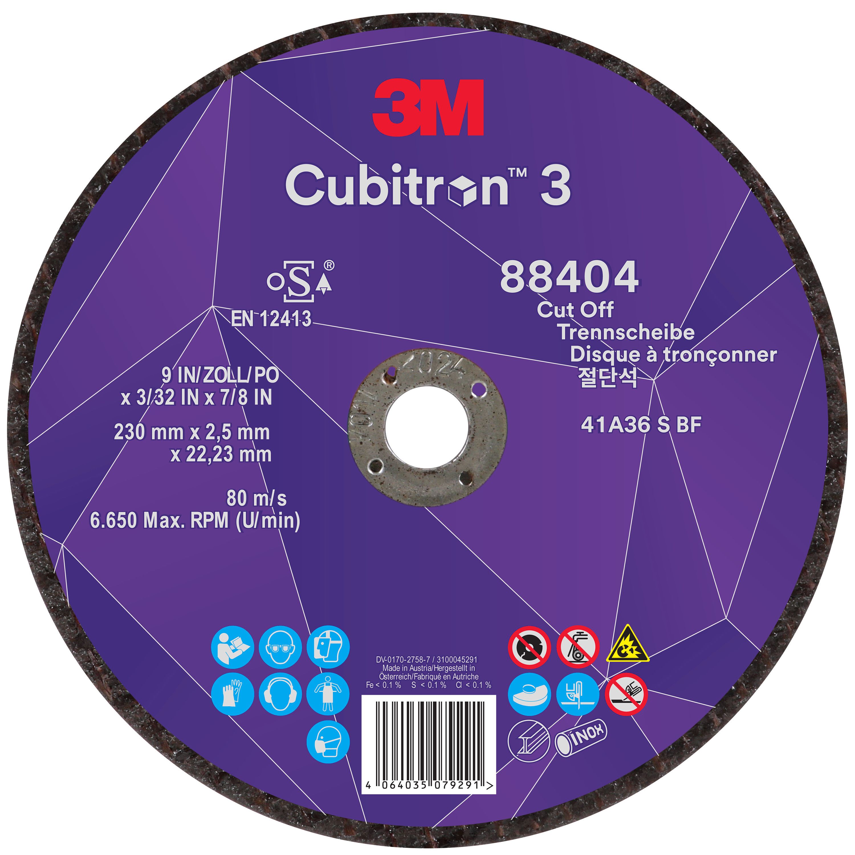 3M 7100303997 Kapskiva 230x2