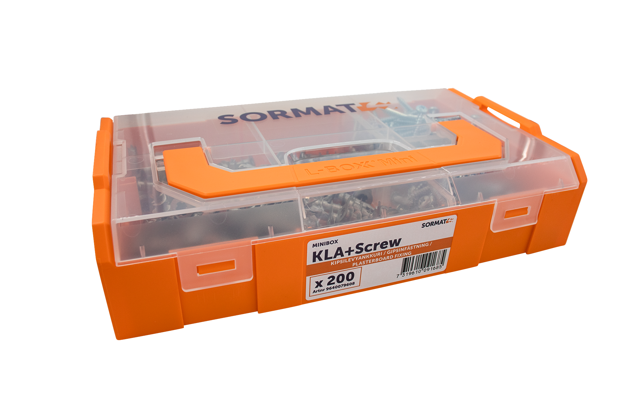 Sormat 9640079608 Gipsfeste i metall, med skrue