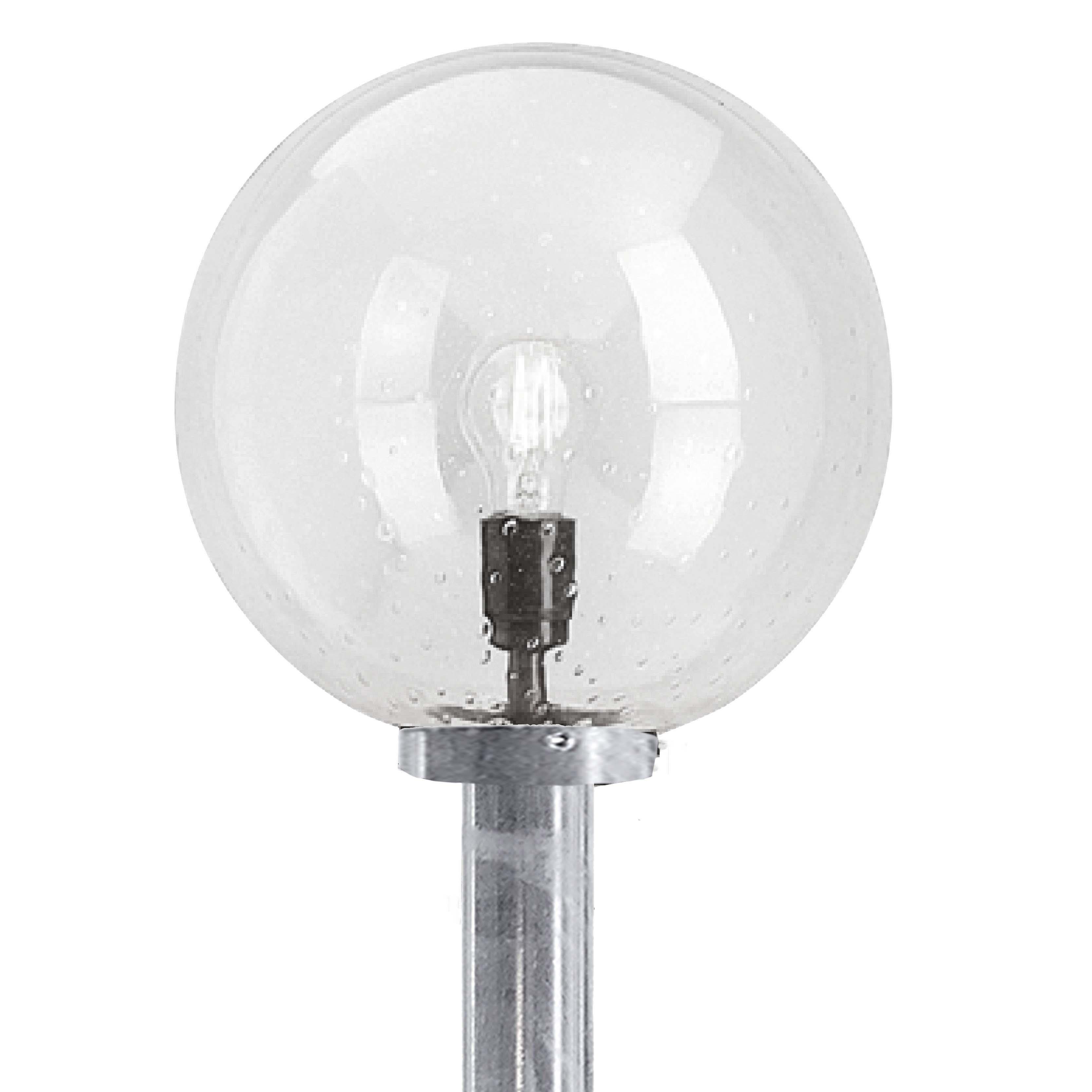 Westal Harry Stolpfäste stål, E27 60 mm, galv/Silver