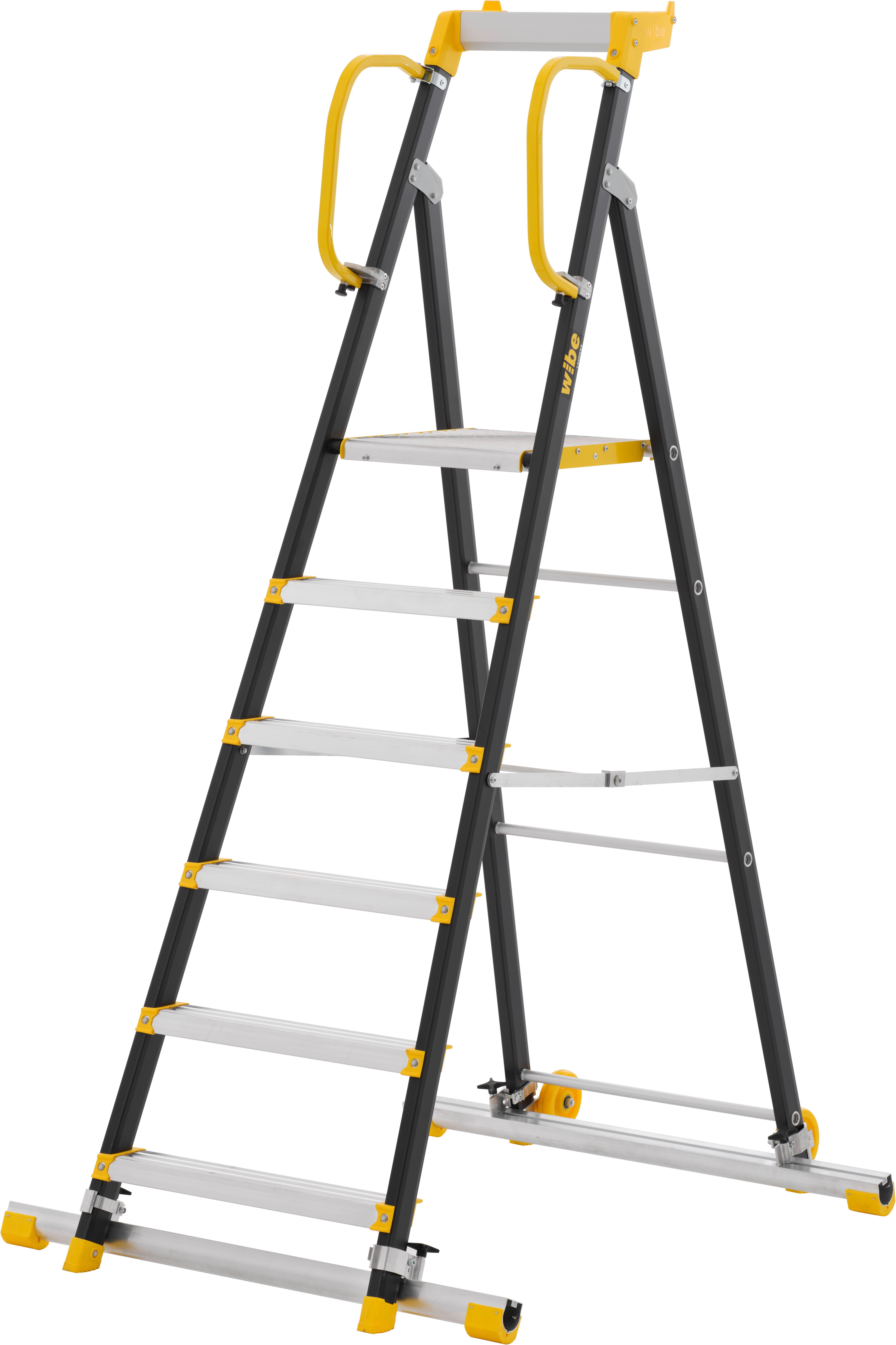 W.steps 200P W 200P-6 SF2 Trappestige med trinnfot, 1450 mm
